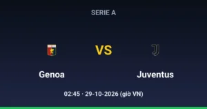 Genoa vs Juventus