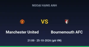 Manchester United vs Bournemouth AFC