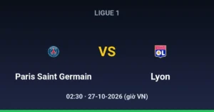 Paris Saint Germain vs Lyon