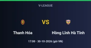 Thanh Hóa vs Hồng Lĩnh Hà Tĩnh